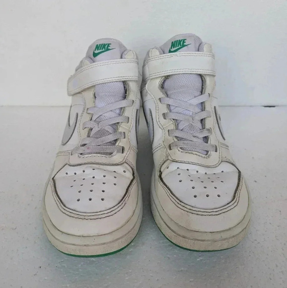 Nike Shoes Court Borough Mid 2 Pure Platinum Mint Sneakers SZ 13c (CD7783-011) - Picture 2 of 7